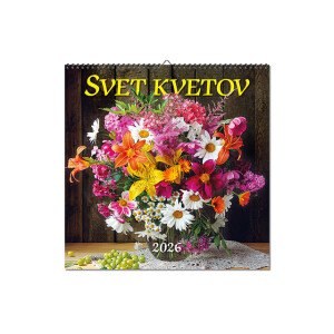 Nástěnný kalendář Svět květin 2026 - Reklamnepredmety