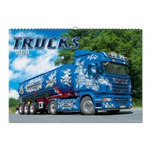 Nástěnný kalendář Trucks 2026 - Reklamnepredmety