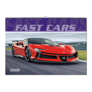 Nástěnný kalendář Fast cars 2026 - Reklamnepredmety