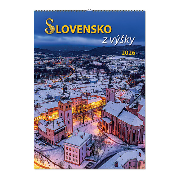 Nástěnný kalendář Slovensko z výše 2026