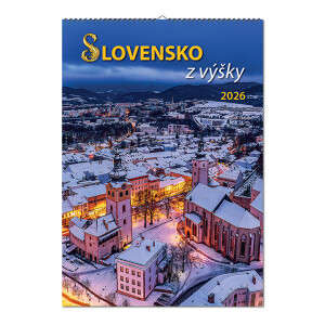 Nástěnný kalendář Slovensko z výše 2026 - Reklamnepredmety