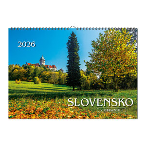 Nástěnný kalendář Slovensko v obrazech 2026 - Reklamnepredmety