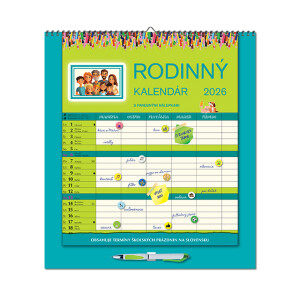 Nástěnný kalendář Rodinný kalendář 2026 - Reklamnepredmety