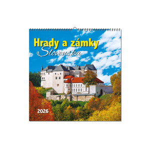 Nástěnný kalendář Hrady a zámky Slovenska 2026 - Reklamnepredmety