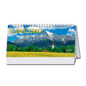 Stolní kalendář Slovensko sloupcové 2026 - Reklamnepredmety