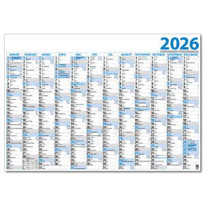 vací jednolistový kalendář 2026 - Reklamnepredmety
