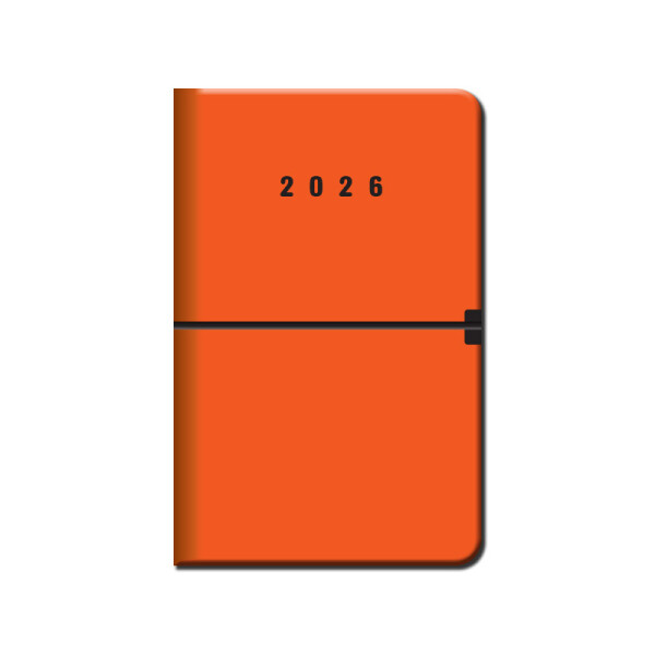Týdenní diář A5 CAPRI oranžový 2026