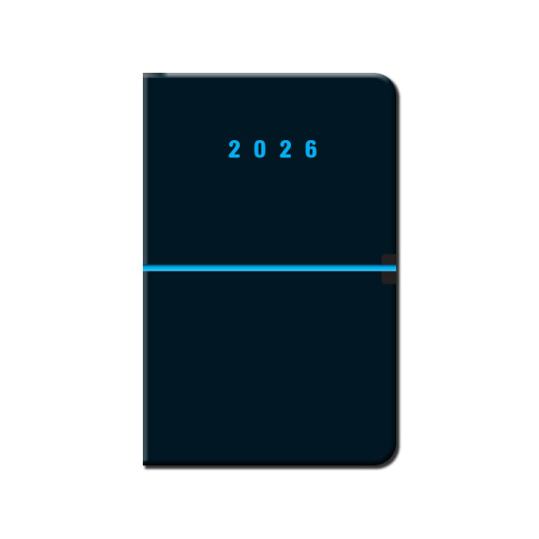 Týdenní diář A5 CAPRI černý 2026