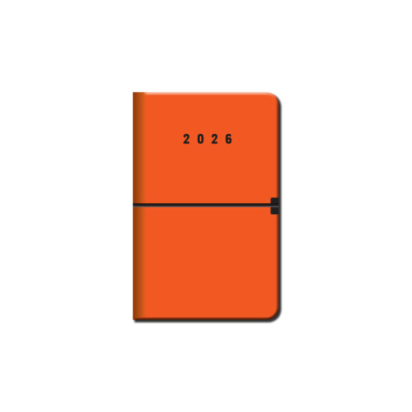 Mini diář A6 CAPRI oranžový 2026