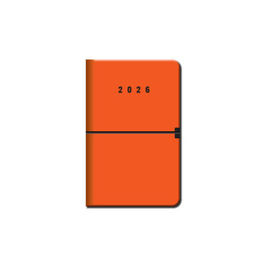 Mini diář A6 CAPRI oranžový 2026 - Reklamnepredmety