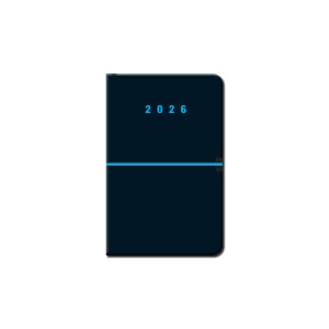 Mini diář A6 CAPRI černý 2026 - Reklamnepredmety