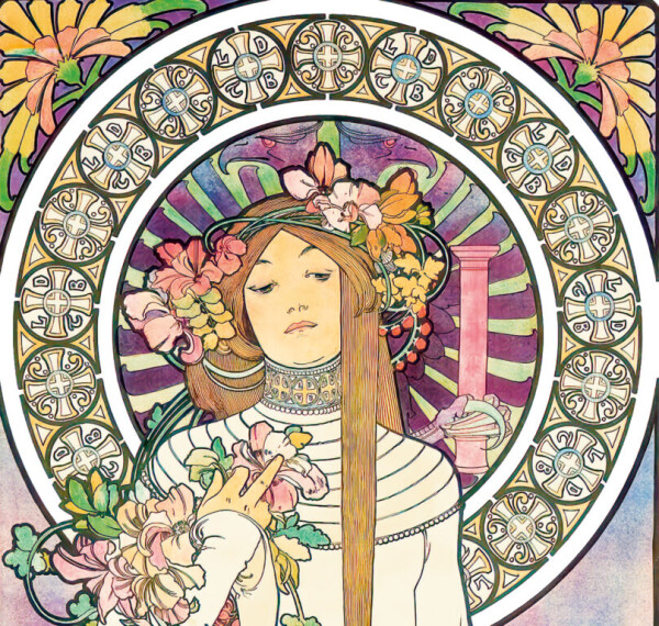 Alfons Mucha calendar - tie