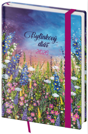 Týdenní diář B6 Bylinkový Meadow s gumičkou - Reklamnepredmety