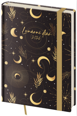 Týdenní diář B6 Lunární Luna s gumičkou - Reklamnepredmety