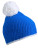 MB7964 Pompon Hat with Contrast Stripe - MB7964_Blue_White - variant Ls 1000129084