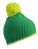 MB7964 Pompon Hat with Contrast Stripe - MB7964_Green_Acid-Yellow - variant Ls 1000129087