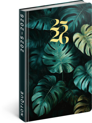 NOTIQUE 18měsíční diář Petito – Monstera 2025/2026, 11 x 17 cm - Reklamnepredmety
