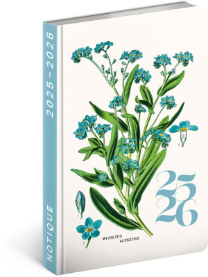 NOTIQUE 18měsíční diář Petito – Herbář 2025/2026, 11 x 17 cm - Reklamnepredmety