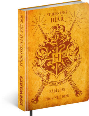 NOTIQUE Studentský diář Harry Potter – Bradavice (září 2025 – prosinec 2026), 9,8 x 14,5 cm CZ - Reklamnepredmety