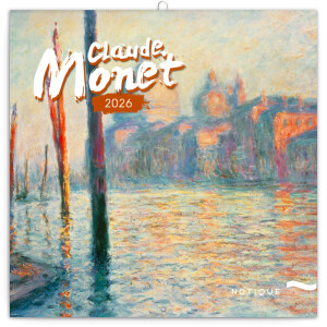NOTIQUE Poznámkový kalendář Claude Monet 2026, 30 x 30 cm - Reklamnepredmety