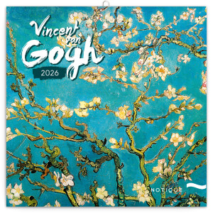NOTIQUE Poznámkový kalendář Vincent van Gogh 2026, 30 x 30 cm - Reklamnepredmety
