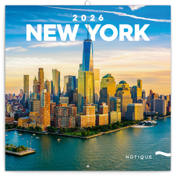 NOTIQUE Poznámkový kalendář New York 2026, 30 x 30 cm