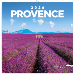 NOTIQUE Poznámkový kalendář Provence 2026, 30 x 30 cm - Reklamnepredmety