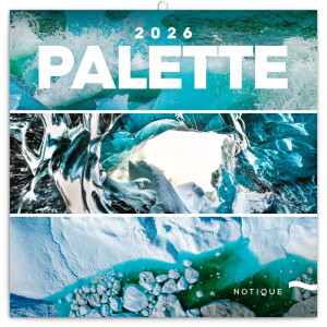 NOTIQUE Poznámkový kalendář Paleta 2026, 30 x 30 cm - Reklamnepredmety
