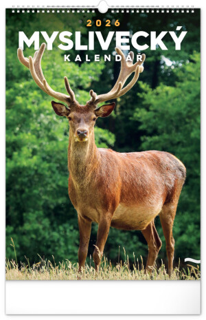 NOTIQUE Nástěnný kalendář Lovecký CZ 2026, 33 x 46 cm - Reklamnepredmety