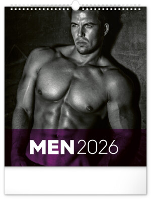 Nástěnný kalendář Men 2026, 30 x 34 cm - Reklamnepredmety