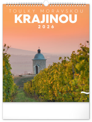 NOTIQUE Nástěnný kalendář Toulky moravskou krajinou CZ 2026, 30 x 34 cm - Reklamnepredmety