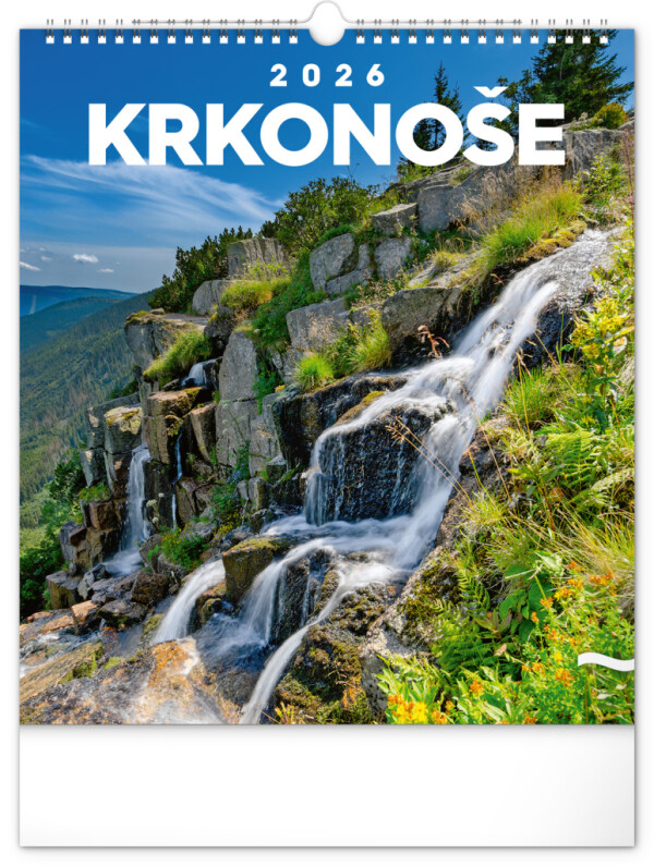 NOTIQUE Nástěnný kalendář Krkonoše CZ 2026, 30 x 34 cm