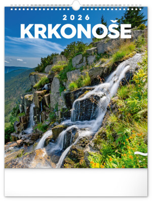 NOTIQUE Nástěnný kalendář Krkonoše CZ 2026, 30 x 34 cm - Reklamnepredmety