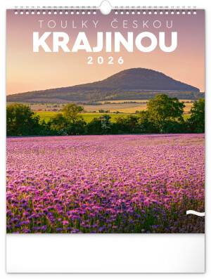 NOTIQUE Nástěnný kalendář Toulky českou krajinou CZ 2026, 30 x 34 cm - Reklamnepredmety