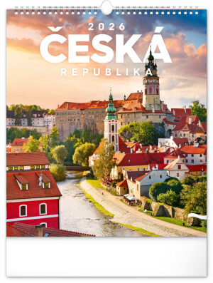 NOTIQUE Nástěnný kalendář Česká republika CZ 2026, 30 x 34 cm - Reklamnepredmety