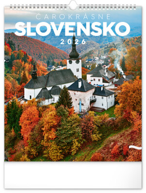 NOTIQUE Nástěnný kalendář Čarokrásné Slovensko 2026, 30 x 34 cm - Reklamnepredmety