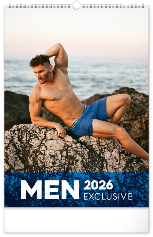 Nástěnný kalendář Men Exclusive 2026, 33 x 46 cm - Reklamnepredmety