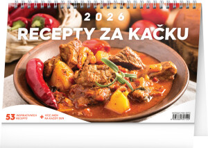 NOTIQUE Stolní kalendář Levné recepty CZ 2026, 23,1 x 14,5 cm - Reklamnepredmety