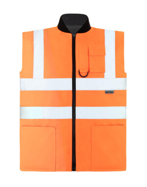 Prošívaná vesta Hi-Vis Reversible Bodywarmer - Reklamnepredmety