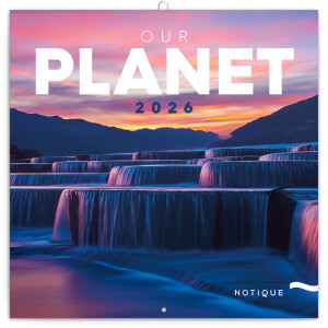 NOTIQUE Poznámkový kalendář Naše planeta 2026, 30 x 30 cm - Reklamnepredmety