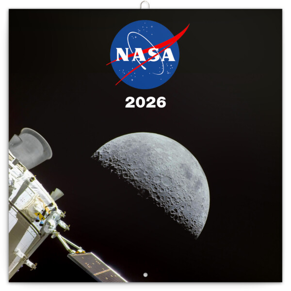 NOTIQUE Poznámkový kalendář NASA 2026, 30 x 30 cm