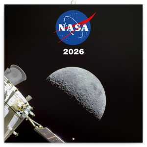 NOTIQUE Poznámkový kalendář NASA 2026, 30 x 30 cm - Reklamnepredmety