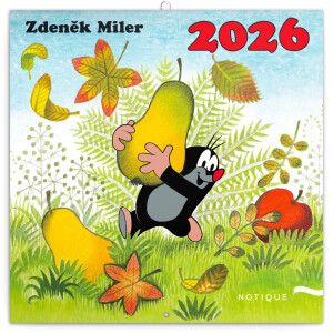 NOTIQUE Poznámkový kalendář Krtek 2026, 30 x 30 cm - Reklamnepredmety