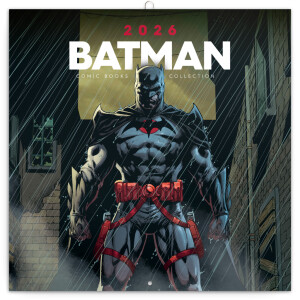 NOTIQUE Poznámkový kalendář Batman Comics 2026, 30 x 30 cm - Reklamnepredmety