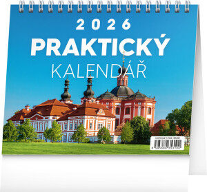 NOTIQUE Stolní kalendář Praktický kalendář s citáty CZ 2026, 16,5 x 13 cm - Reklamnepredmety