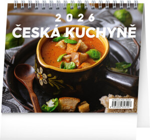 NOTIQUE Stolní kalendář Česká kuchyně CZ 2026, 16,5 x 13 cm - Reklamnepredmety