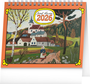 NOTIQUE Stolní kalendář Josef Lada CZ 2026, 16,5 x 13 cm - Reklamnepredmety