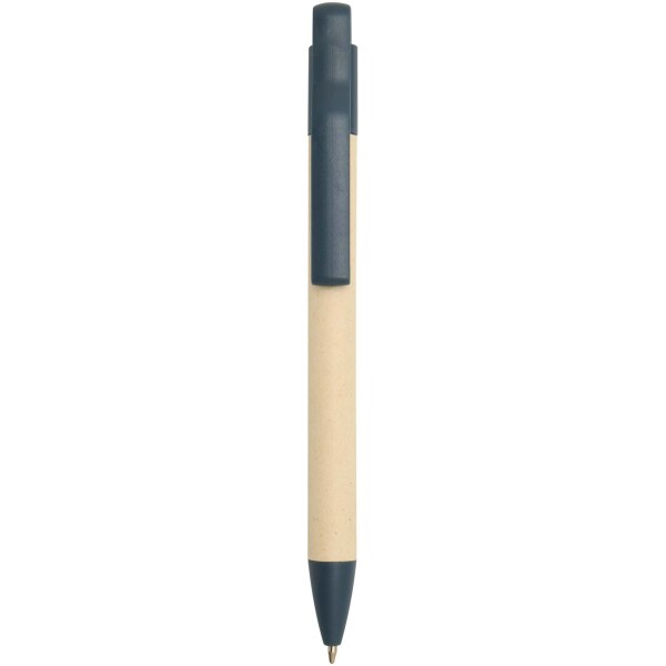 Kuličkové pero Liliana z papíru z cukrové třtiny (modrý inkoust)