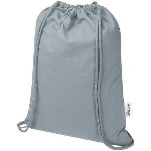 Taška Oregon Blend z recyklovaného GRS so gramážou 140 g/m² so sťahovacou šnúrkou a objemom 5 l - Reklamnepredmety