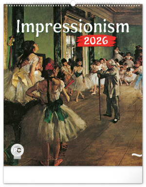 NOTIQUE Nástěnný kalendář Impresionismus 2026, 48 x 56 cm - Reklamnepredmety